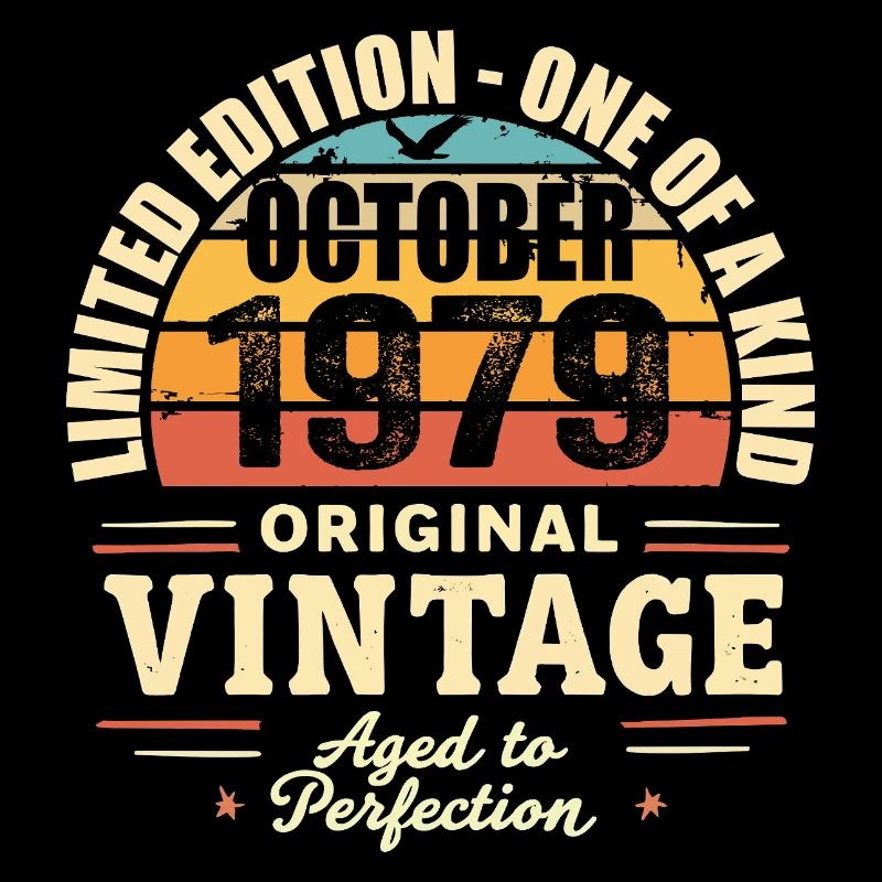 Retro October 1979 - birthday october 1979
