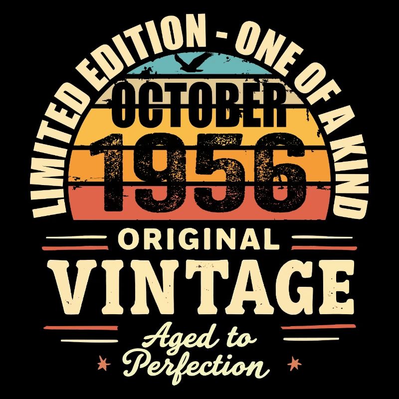 Rétro Octobre 1956 - birthday october 1956