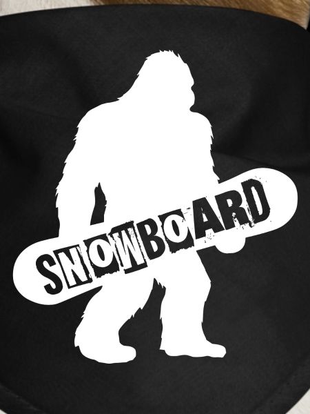 Bigfoot Snowboard Silhouette