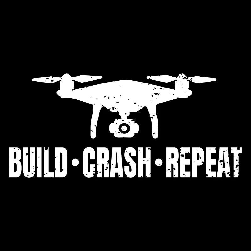 Répétition du crash de la construction d'un drone