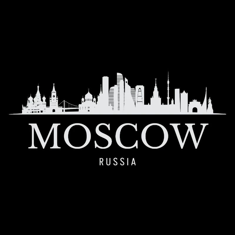 Silhouette de Moscou, Moscou Russie