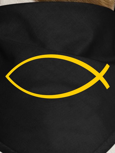 Ichtus fish yellow