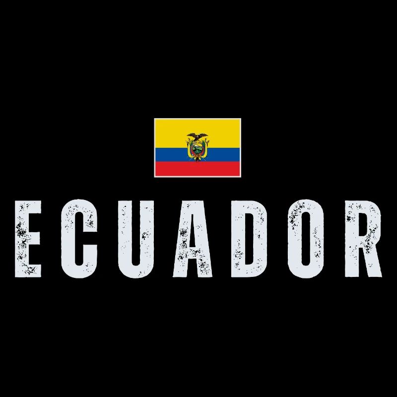 Ecuador-Flagge, ich liebe Ecuador