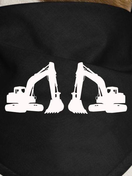 Doppel Bagger Silhouette
