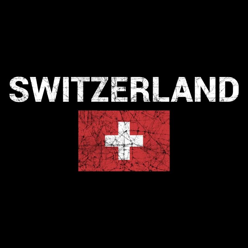Badge de la Suisse avec emblème du drapeau