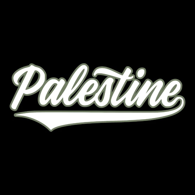 Palestine style baseball vert olive-blanc