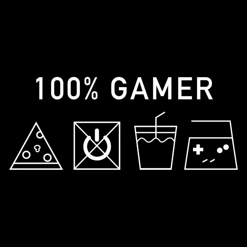 100% Gamer (Version Blanche)