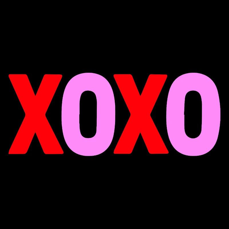 XOXO Love Valentine Conception de texte