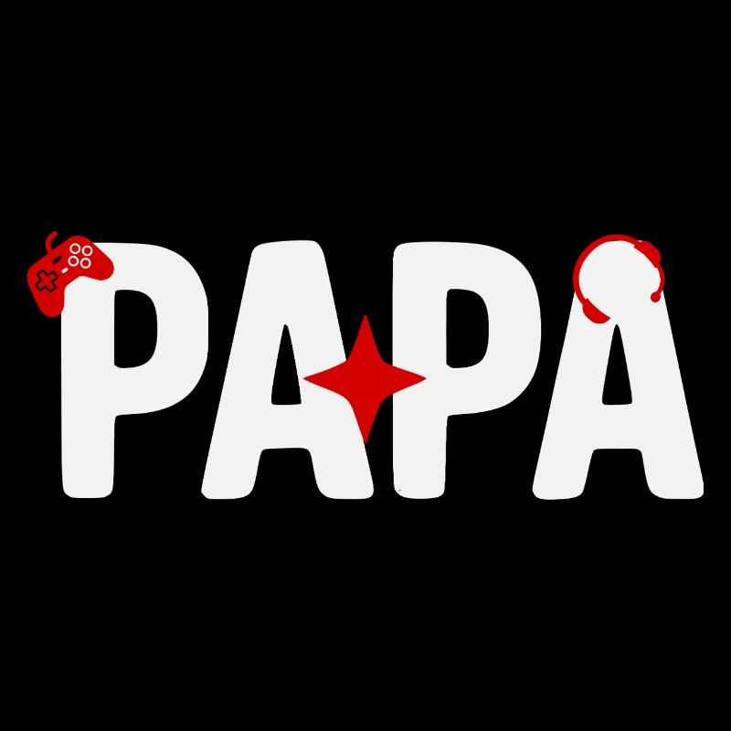 Papa Gamer mit Controller