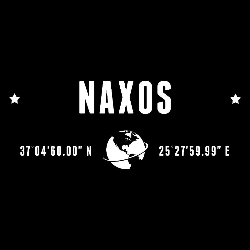 Naxos Stylized Geographical Coordinates