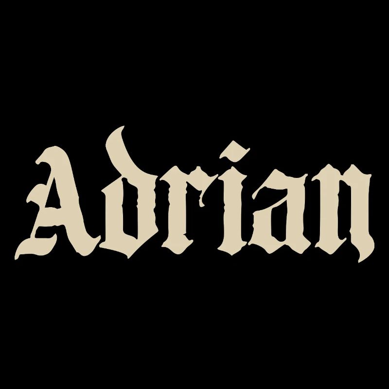 Adrian Gothic Schriftzug