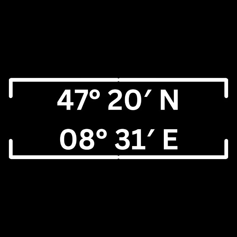 Coordinates Kreis 2 Zurich Minimalist