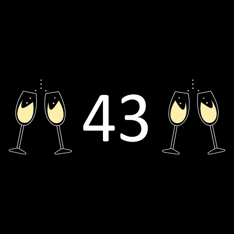 43e anniversaire 43 ans 43 ans numéro 43