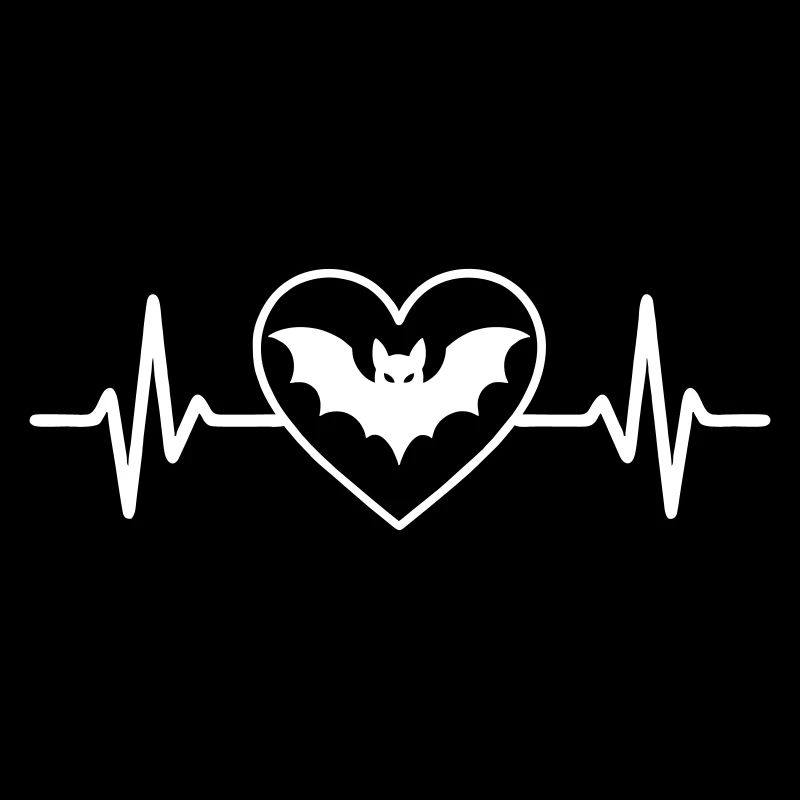 Fledermaus Halloween Herz