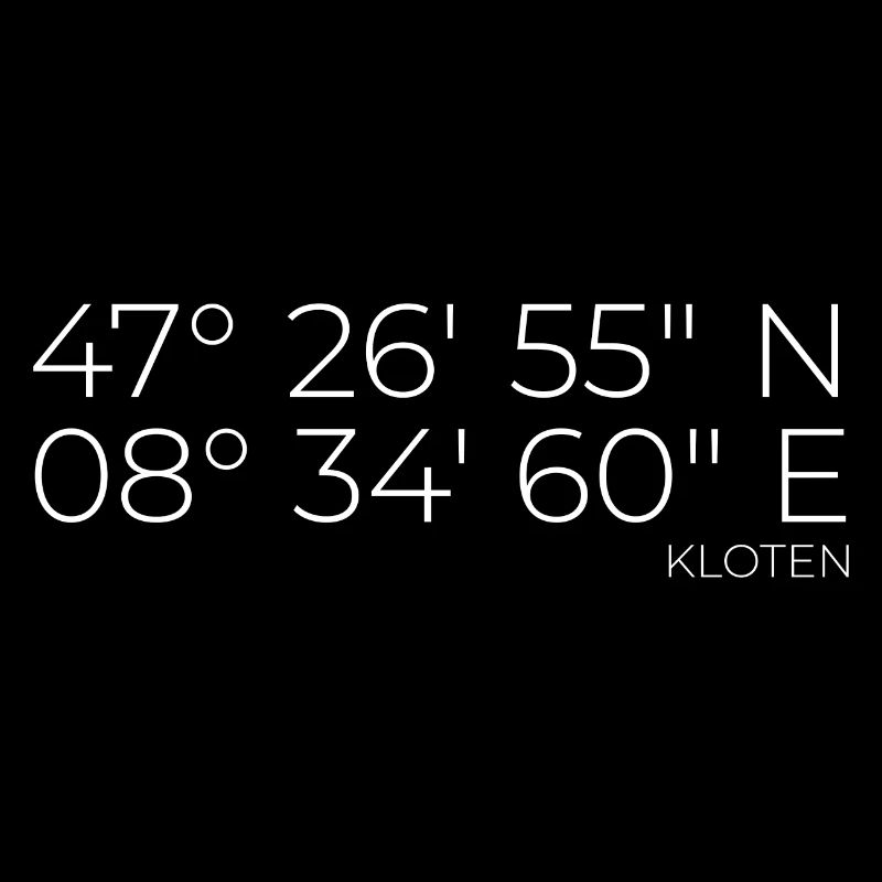 coordinates Kloten, Switzerland