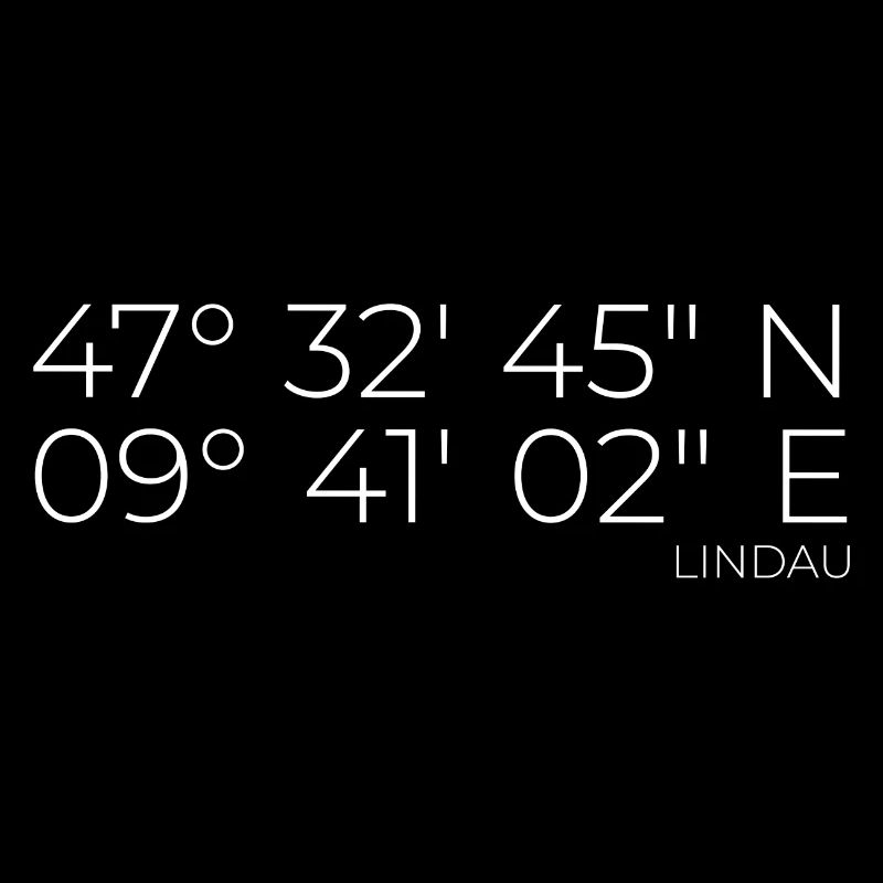 Coordinates Lindau Lake Constance