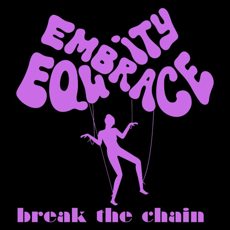 Illustration d’autonomisation avec slogan de ballon