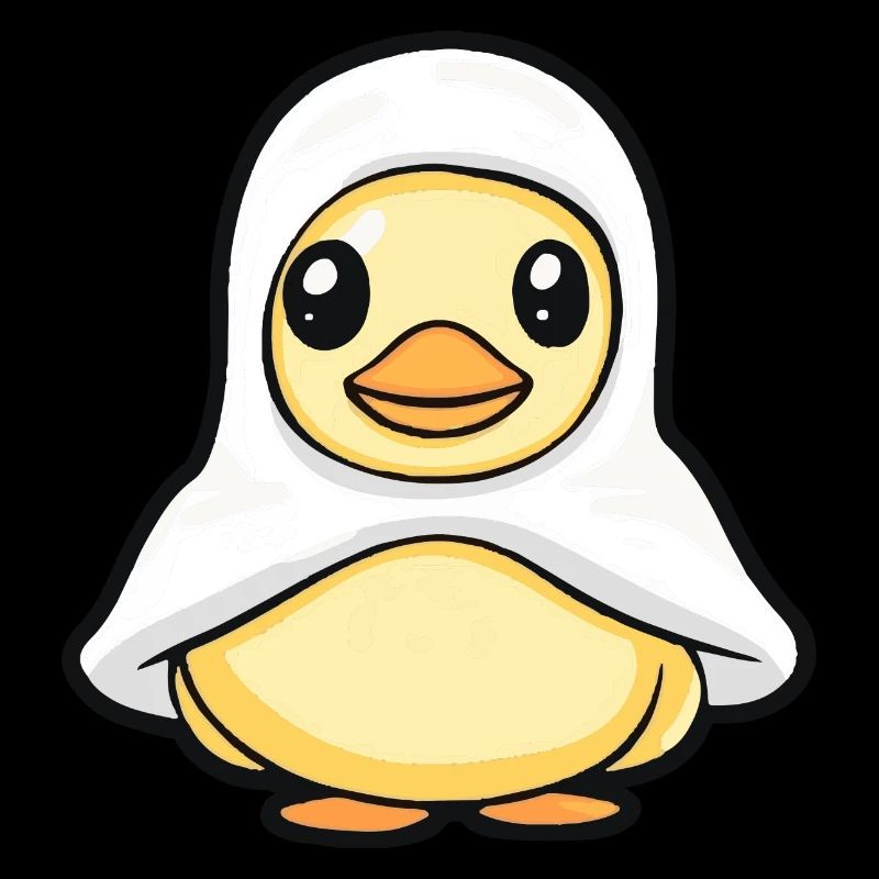 Duck Halloween Comic Ghost