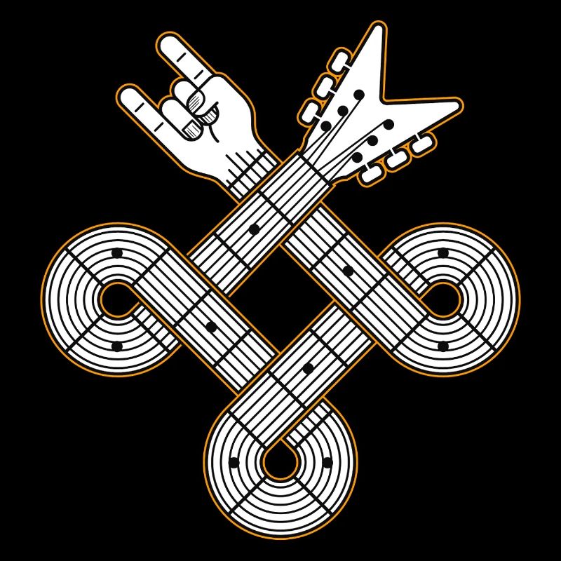Nœud celtique de guitare entrelacée