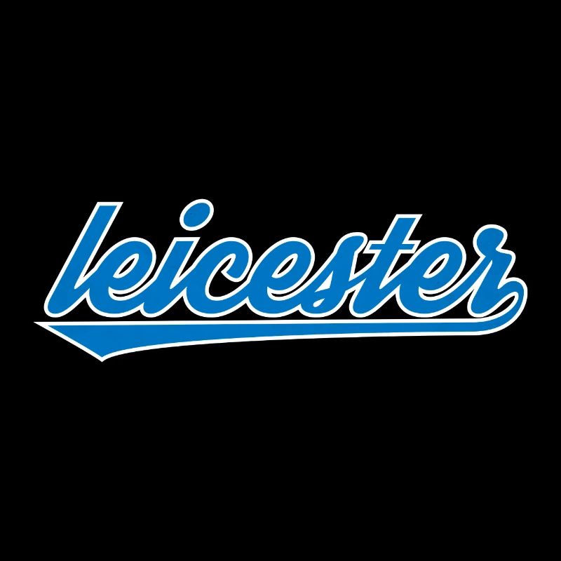 Leicester Blue Script Design