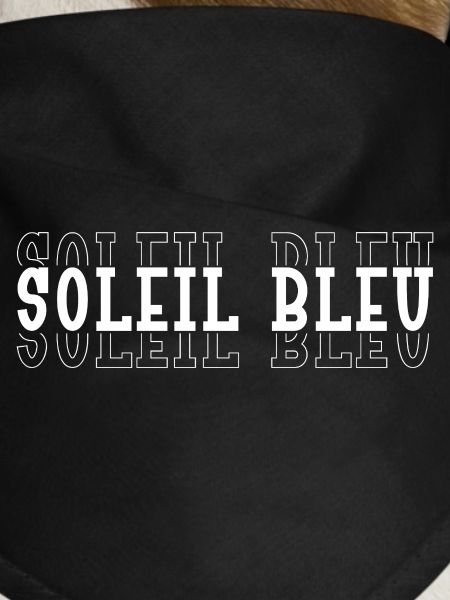 Typographic Blue Sun