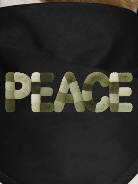 Modern Patchwork Peace Style Sticker