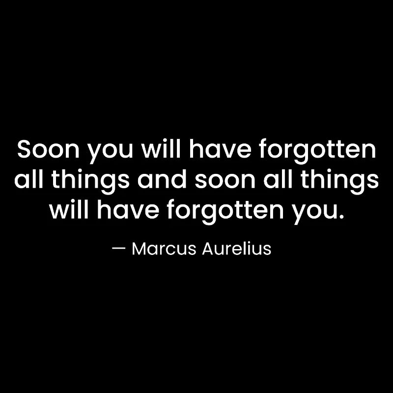 Marcus Aurelius Stoic Quote design