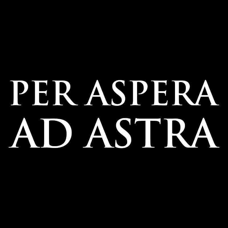 Per Aspera ad Astra Typografiedesign
