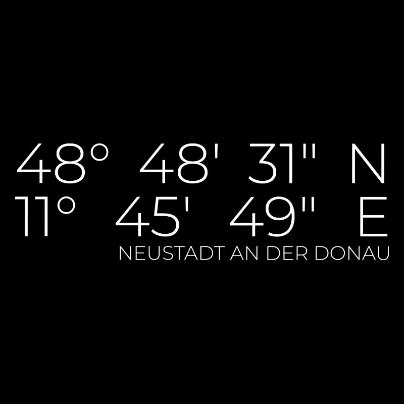 Coordinates Neustadt an der Donau
