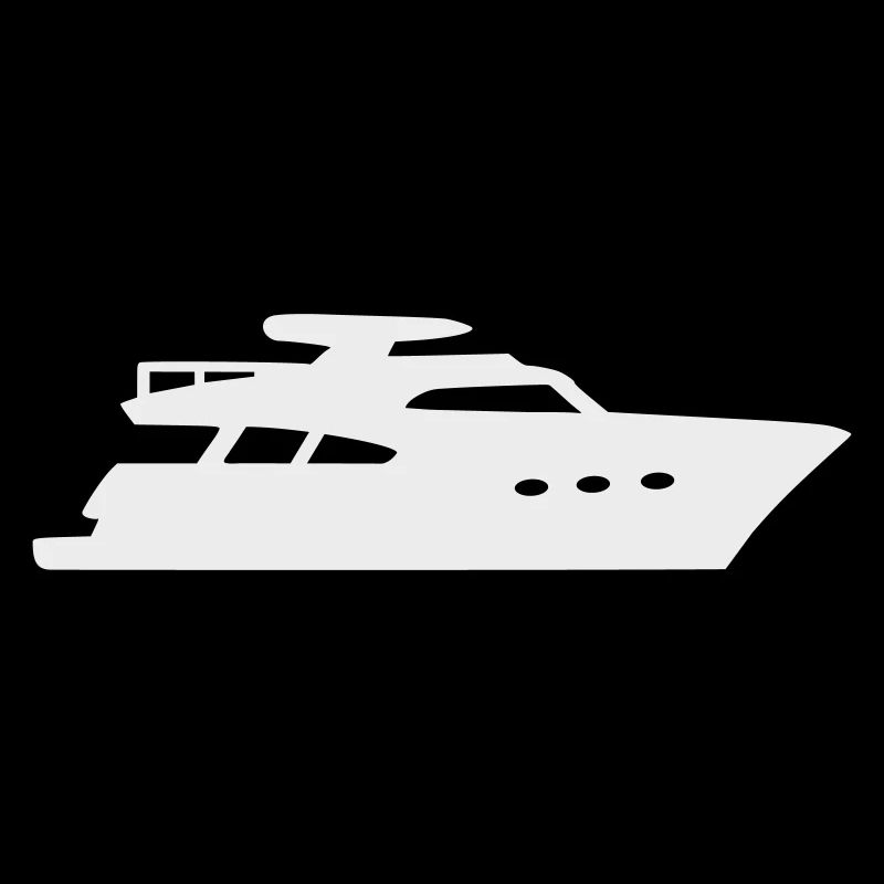 Yacht Silhouette Motorboot
