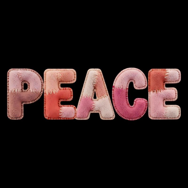 Peace Patchwork Design Shirt for Hippies