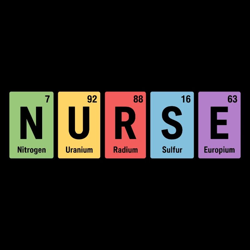 Nurse Blockdesign Elementfarben