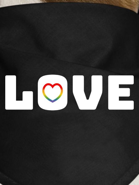 Love Heart Rainbow white