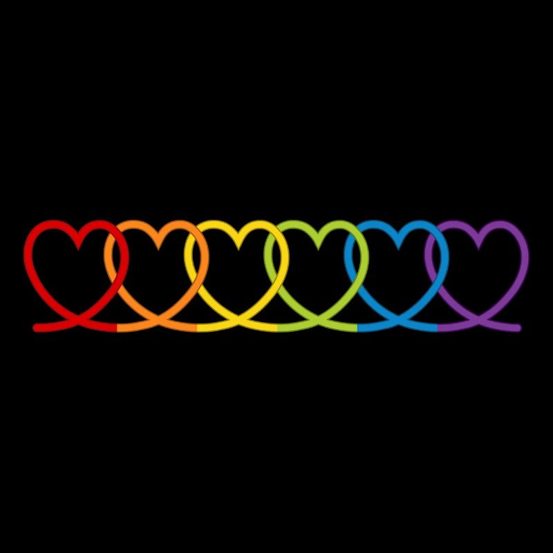 Regenbogen Herzen