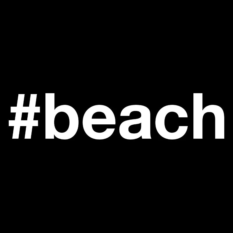 Hashtag de la plage