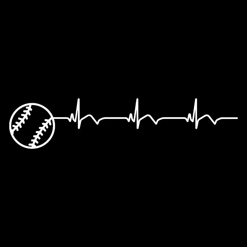 Baseball EKG Herzschlag Baseballschläger