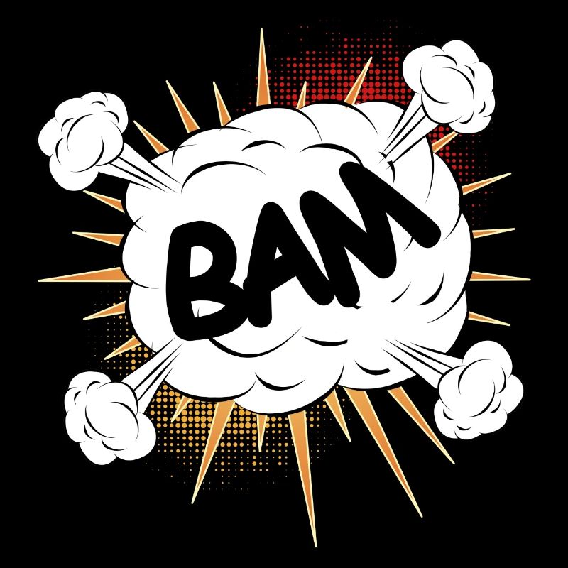 Bam comic fight cloud pour vos propres textes et motifs