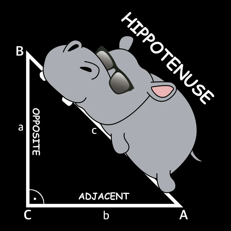 Hippotenuse | Nilpferd, Mathematik, Hypothenuse