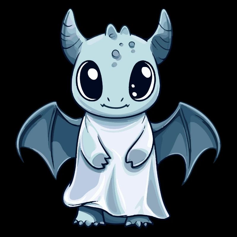 Drache Halloween Comic Geist