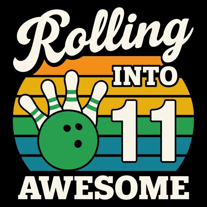 Retro 11 Bowling Celebration Tee