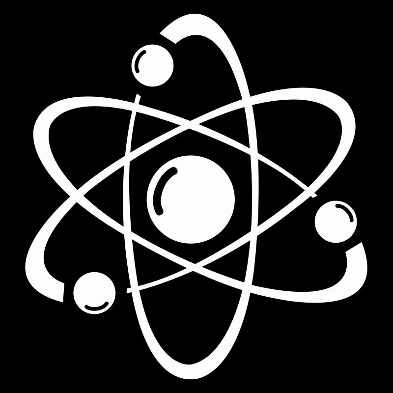 Atomic Model Line Art