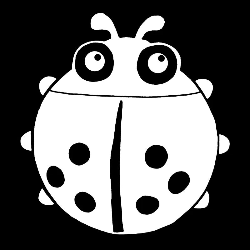 White ladybug
