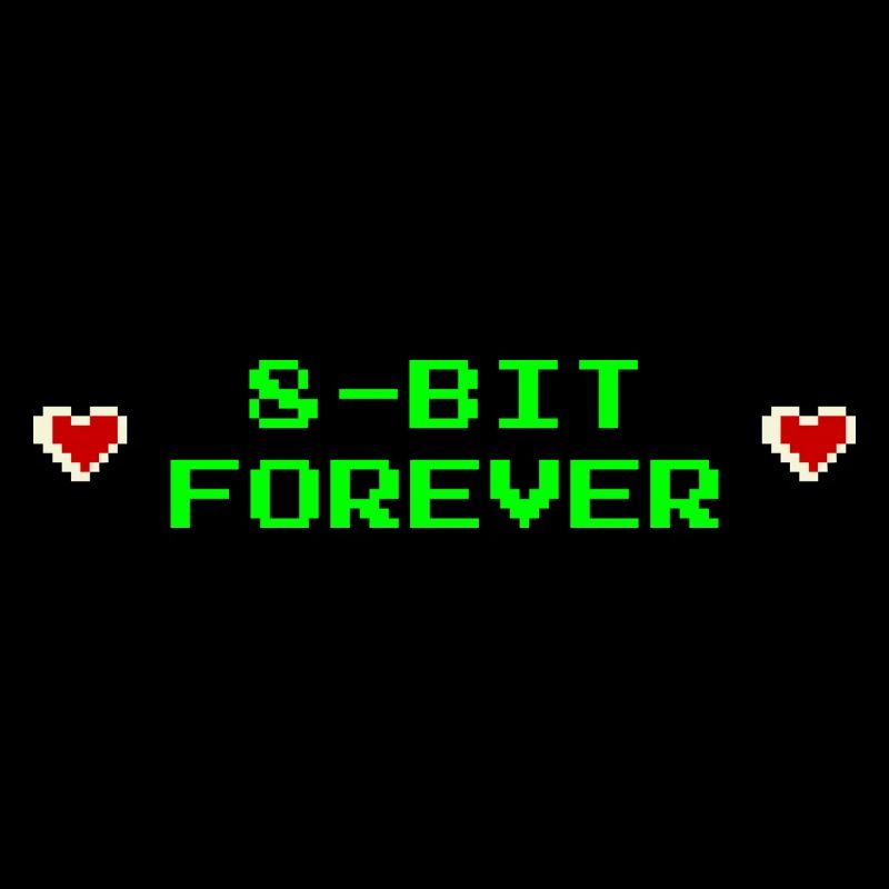 8-Bit Forever – Retro Gamer T-Shirt