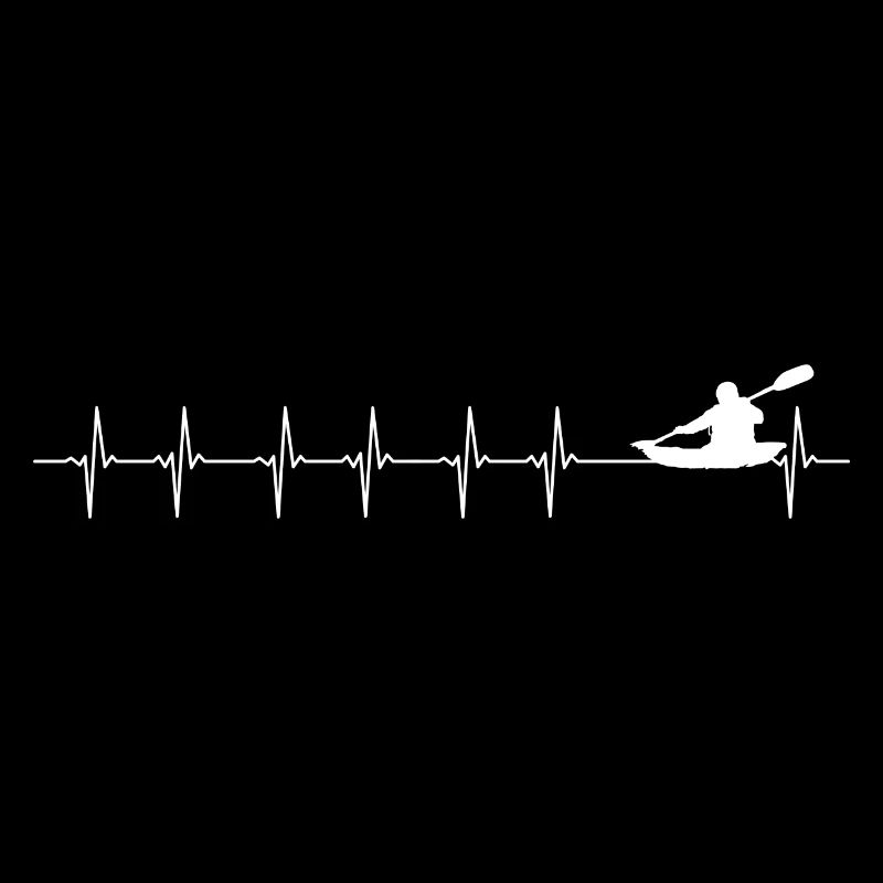 Kayak Pulse on River Graphic