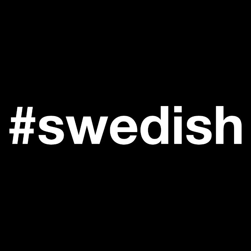 SUÉDOIS Hashtag Suède