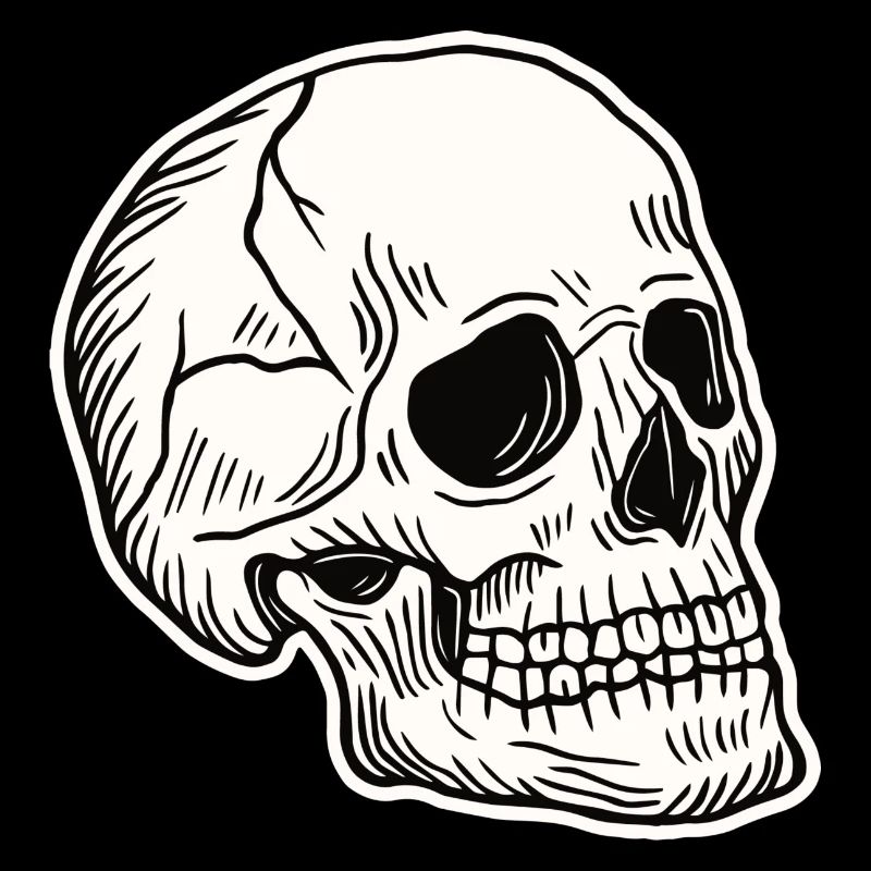 Skull Skeleton Skull Horror Cadeau d’Halloween