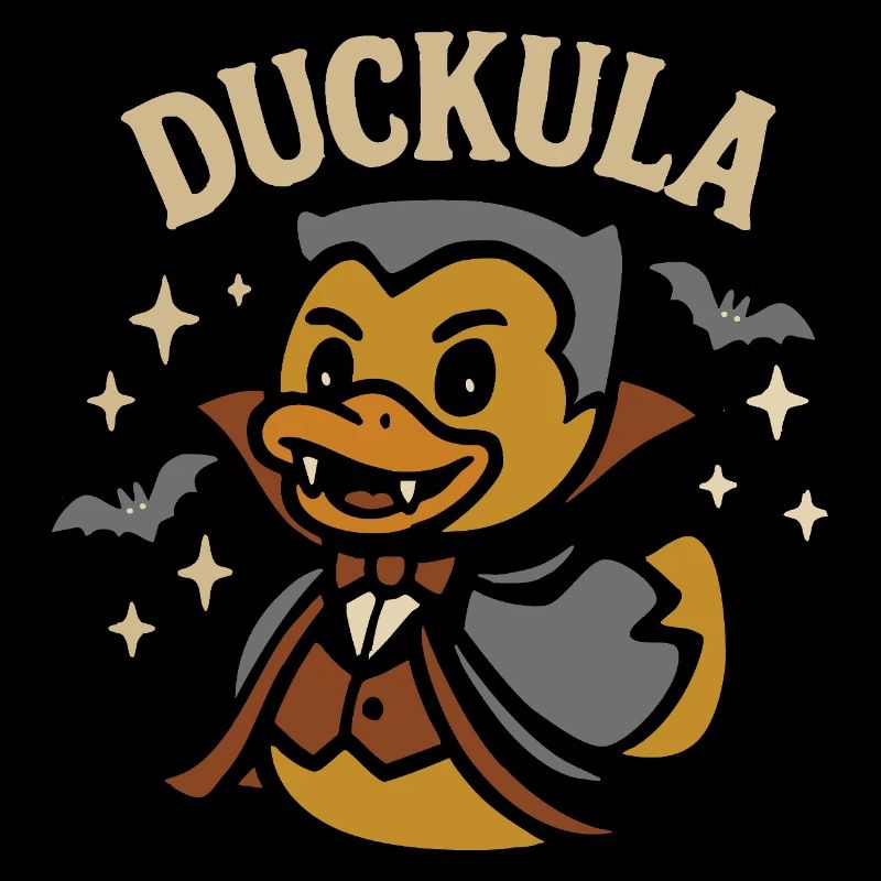Vampire Rubber Duck & Funny Saying "Duckula" Motif