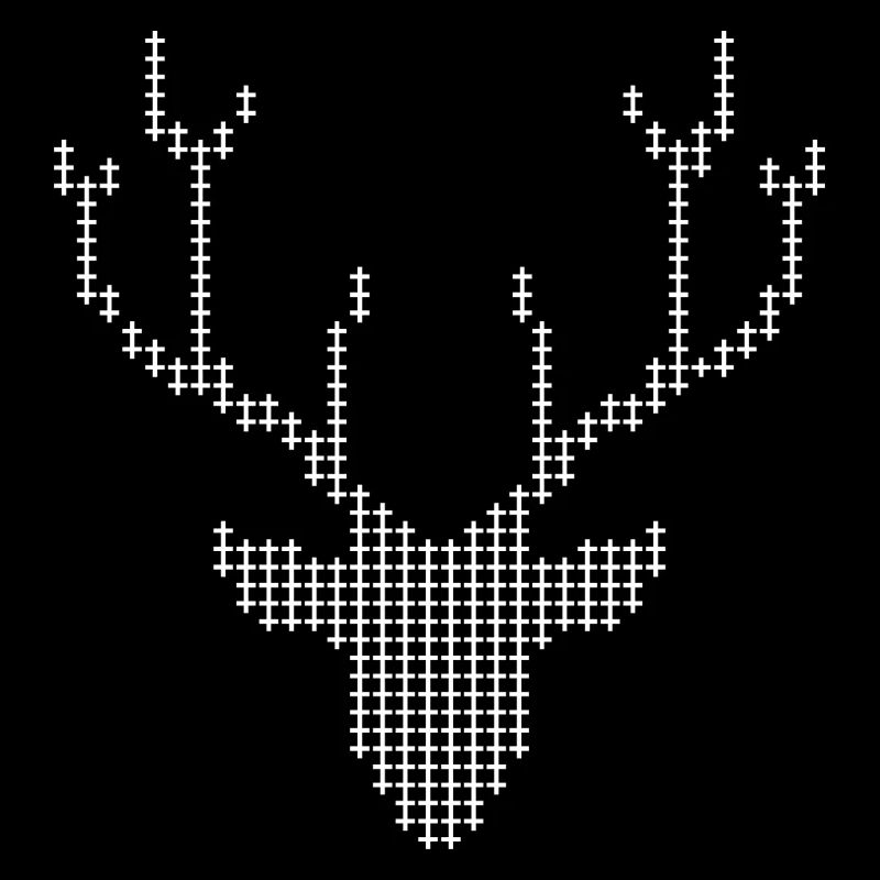 Pixel Deer-Geweihe