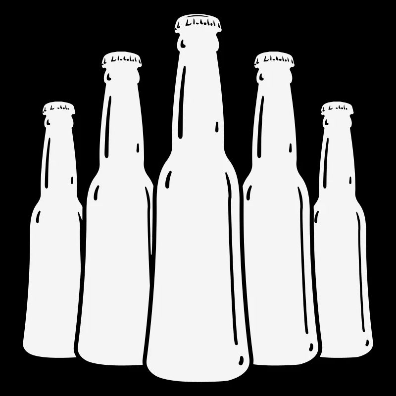Bierflaschen Silhouette