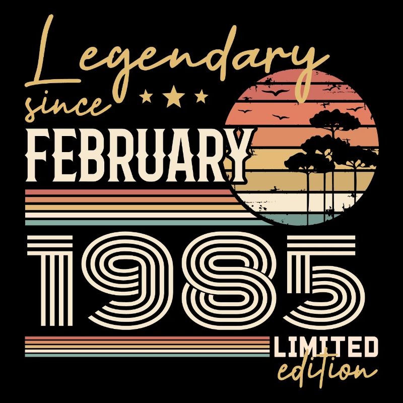 Février 1985 anniversaire 1985 légendes Février